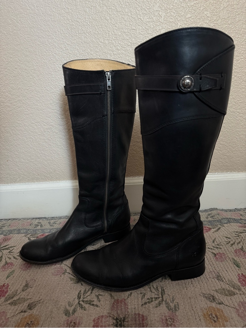 Frye Black Leather Boots